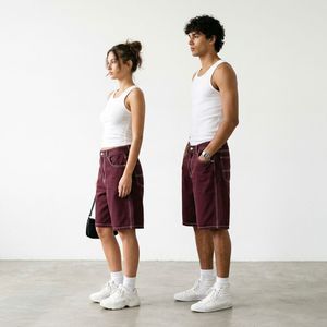 Jorts de Mezclilla para Hombre y Mujer con Ajuste Cómodo y Estilo Moderno para Moda Casual y Viajes - Product Image 4