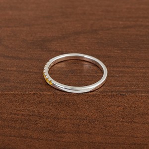 Minimalist 925 Sterling <b>Silver</b> Eternity Band <b>Ring</b> With Channel Set Yellow Citrine Gem Stones Women's Everyday Wear Fine Jewelry - Product Image 4