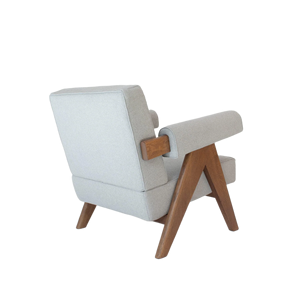 Cómodo Sillón Individual para Sala de Estar, Moderno, Nórdico, de Tela, Relajante, con Reposabrazos, para el Hogar - Product Image 6