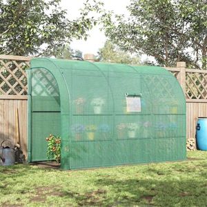 Grande Serra Moderna con Telaio in Acciaio Zincato, Legno, Metallo e PVC, Facile da Montare, per Giardini Domestici e Matrimoni - Product Image 1