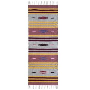 Modern 2x6 Cotton Dhurrie <b>Runner</b> Rug Handwoven Kilim <b>Mat</b> Carpet for Clean Interior Aesthetic Area Rugs & Sets - Product Image 2