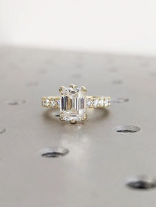 Oval Cut Zircon Engagement <b>Ring</b> Silver Prong Setting Pave Band Rhodium Plated Geometric Hip Hop Eternity Band Unisex Fine - Product Image 1