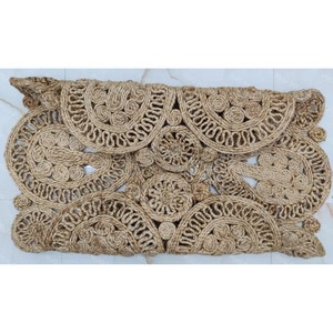 Handmade Jute Round Area Rug Medallion Pattern Bohemian Style Flat Pile Living Room Decor - Product Image 3