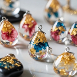 Résine époxy transparente comme du cristal pour la fabrication de bijoux, haute transparence, résistante aux UV, sans bulles, résine de moulage décorative - Product Image 1