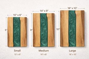 Planche à découper rectangulaire moderne en acacia, planche à hacher artisanale, planche de préparation alimentaire de qualité supérieure pour la cuisine, planche de service durable au design décoratif - Product Image 2