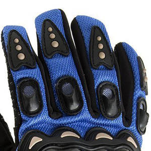 Premium Leather Sports Motorcycle Gloves Full Finger Unisex Comfort Fit Shockproof Palm Breathable Stretch Material Touchscreen - Product Image 6