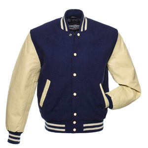 Blouson universitaire en laine d'hiver pour homme avec logo personnalisé, col montant, nouvelle variété, style Letterman - Product Image 3