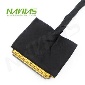 Conjunto de arnés de pantalla LCD de 40 pines LVDS Conector personalizado Hirose DF13 20453 - Product Image 3