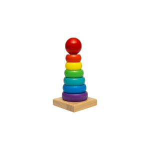 บล็อกไม้รูปวงแหวนสำหรับต่อเป็นหอคอย - ของเล่นเสริมพัฒนาการและฝึกสมอง แฟชั่นคราฟท์ TFC 104 - Product Image 2