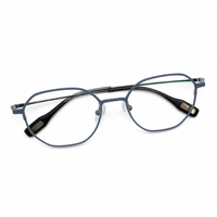 Lunettes anti-lumière bleue UV420, monture ronde complète en titane léger, titane pur, sur mesure, design de créateur