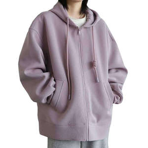 Women's Custom Casual Style Autumn Winter <b>Stand</b> Collar Knitted Hoodie Thick Fleece Zip-Up Breathable Men's Hoodies Sweatshirts - Product Image 4