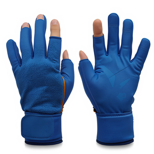 Charcoal <b>Fingerless</b> Field Hockey <b>Gloves</b> Padded Sports <b>Gloves</b> For Hockey Players Training Match Play And Clubs - Product Image 6