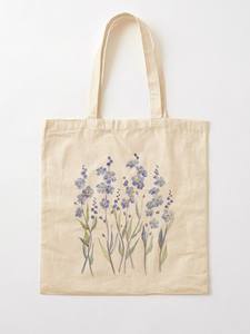 Sac fourre-tout en toile avec imprimé floral bleu, style bohème, imperméable, ouverture supérieure, pour la plage, les voyages, les courses quotidiennes, toutes saisons - Product Image 3