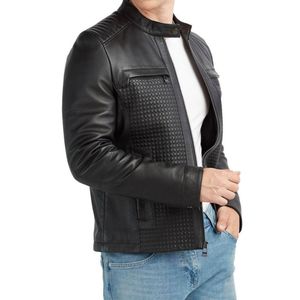 Chaquetas de Cuero de Moda para Hombre, Estilo Urbano, de Invierno, Buena Calidad, Cuello Alto Único, Precio Razonable, Diseño con Logotipo Frontal - Product Image 4