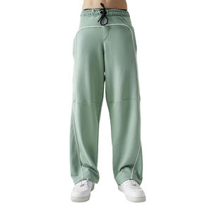 Pantalones Deportivos Holgados de Alta Calidad con Logotipo Personalizado, Pantalones Rectos con Cordón Ajustable, Bolsillos Laterales - Product Image 1