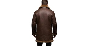 Veste en cuir et fourrure de haute qualité, élégante et stylée pour hommes - Product Image 6