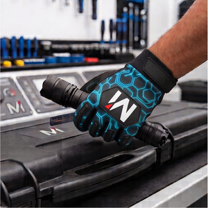Wholesale Breathable Flexible Mechanics <b>Gloves</b> Touchscreen Compatible Polyester Synthetic Leather Palm <b>Moisture</b>-Wicking - Product Image 6