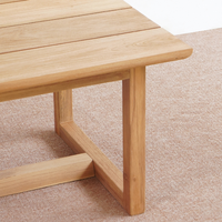 Table basse en bois moderne Troy, design minimaliste, meubles de salon, finition naturelle durable