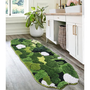 Customised Soak High Quality High Quality Custom Soft Plush Anti-Slip Microfiber Bath <b>Mat</b> Hand Tufted Floral Rug for Bathroom - Product Image 5