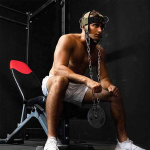 Harnais de cou et de tête réglable en néoprène haute résistance, respirant, à fermeture à pression, ajustement personnalisé pour la musculation en salle de sport - Product Image 6
