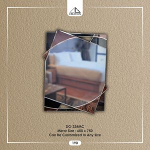 Miroir mural de style Art Déco contemporain avec un design fragmenté unique pour la chambre ou le salon, décoration artistique légère - Product Image 2