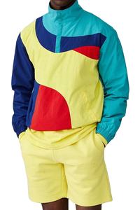 Conjunto corto de verano Estilo único Sublimación Cortavientos personalizado Tejido Hip Hop Liso teñido Primavera Verano Conjuntos transpirables de alta calidad - Product Image 2