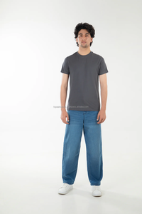 T-shirt gris confortable coupe classique, imprimé numérique, écologique et respirant, 100 % coton, nouvelle collection 2026, le plus vendu (OEM) - Product Image 3