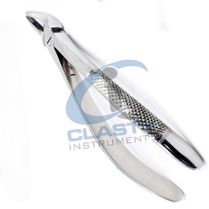ชุดเครื่องมือถอนฟันแบบใช้มือ รุ่นใหม่ คลาส 1 ด้ามจับลายกันลื่น สีเงิน - Product Image 5