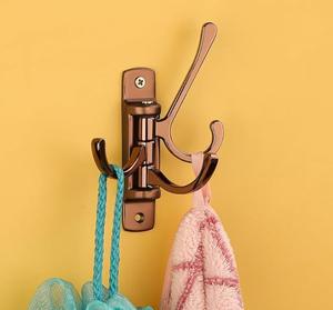 ราวแขวนผ้าเช็ดตัวติดผนังแบบประหยัดพื้นที่ ตะขอคู่โลหะสไตล์มินิมอลทันสมัย - Product Image 3