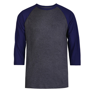 Camisetas Raglán de Manga Tres Cuartos para Hombre, al por Mayor, Lisas, Clásicas, con Contraste de Color, Estilo Béisbol, con Logotipo Personalizado - Product Image 5