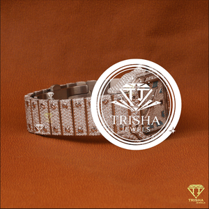 Reloj de Lujo Premium con Diamantes Moissanite, con Piedras Brillantes Engastadas a Mano en el Bisel y la Correa para un Brillo Máximo - Product Image 2