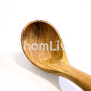 OEM Natural Teak Wood Soup Ladle Eco Friendly Sustainable Foodgrade No <b>Paint</b> and Varnish Halal Customized Cooking Spoon Scoop - Product Image 4