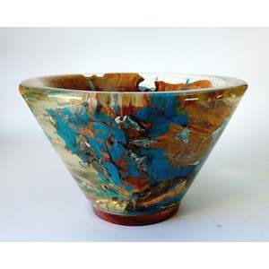 Elegantes Tazones de Madera y Resina Ecológicos para Comedor y Cocina - Product Image 1