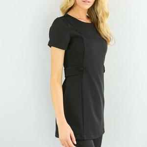 Tunique de salon de beauté unisexe, uniforme de coiffure élégant, haut respirant en polyester, coton et élasthanne - Product Image 6