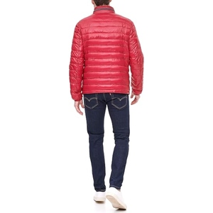 Men’s Fashion Leather Look Puffer Jacket Warm Winter Hooded Coat <b>Fur</b> <b>Trim</b> Casual Outdoor Quilted Jacket OEM Manufacturer - Product Image 4