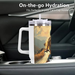 Gobelet isotherme personnalisé de 40 oz, cadeau d'entreprise pour les invités, mug de voyage en acier inoxydable - Product Image 3