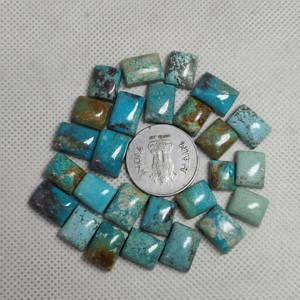 Turquesa Natural Octogonal Cabujón, Gema Suelta, Piedra Geométrica para Joyería, Suministro al por Mayor Brandon Jewel Infotech TQ-OCT-CAB-FS - Product Image 3