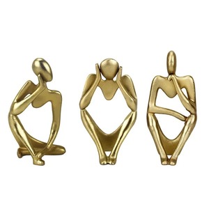 Modern Sculpture Abstract Human Figurine Tabletop Statue Desktop <b>Decor</b> for Living Room Office - Product Image 2