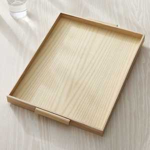 Bandeja de servir moderna y rústica de madera maciza, bandeja para té, café y desayuno de la India, de Arif Handicrafts. - Product Image 5