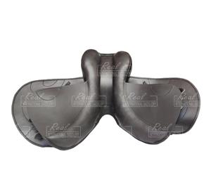 Selle de cheval tout usage de haute qualité en cuir véritable selle anglaise avec arbre en plastique - Product Image 3