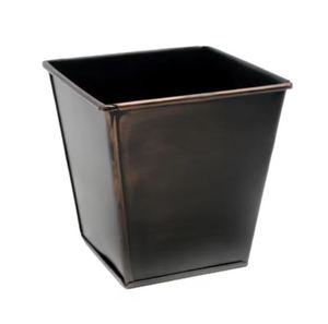 Adorable Look Metal Rectangular Planter Tall Grey <b>Pots</b> for Floor Wall Home Decorations & Indoor - Product Image 1