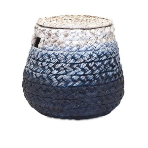 Paniers de rangement en jacinthe d'eau de couleur personnalisée panier à linge domestique durable de bonne qualité produits de maison et de jardin - Product Image 2