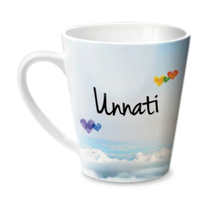 แก้วกาแฟทรงกรวยพิมพ์ลายดีไซน์เนอร์ แก้วเซรามิคทรงกรวยพิมพ์ลาย แก้วกาแฟลายดีไซน์เนอร์ แก้วทรงกรวยพิมพ์ลายตามสั่ง - Product Image 3