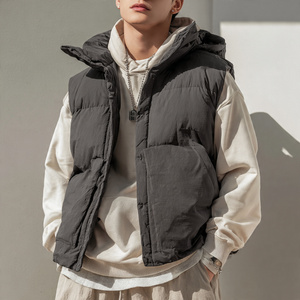 Gilet d'hiver pour homme, 100% coton, sans manches, épais et chaud, rembourré, style doudoune - Product Image 2