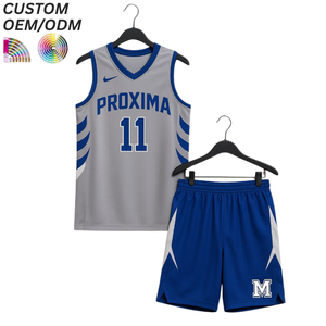 ชุดแข่งบาสเกตบอล เสื้อทีมสั่งทำพิเศษ ระบายอากาศได้ดี ผลิตจากโพลีเอสเตอร์ 100% รับผลิตแบบ OEM ODM สำหรับแบรนด์เสื้อผ้าขายส่ง - Product Image 3