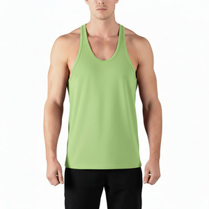<b>Mens</b> Casual Gym <b>Singlet</b> Sleeveless Tank Top Breathable Sports Vest Workout Training Shirt Fitness Bodybuilding Activewear Custom - Product Image 1