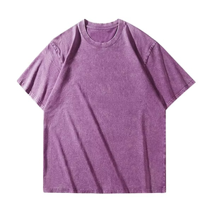Men's Casual Plain Dyed <b>Short</b> <b>Sleeve</b> 100% Cotton Oversized T-Shirts Front Breathable Eco-Friendly Quick Dry Anti-Wrinkle - Product Image 3