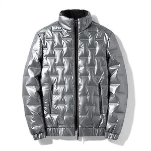 Men's Winter Casual Puffer <b>Jacket</b> Waterproof Breathable Long-Sleeved Windproof Embroidered Customizable High Quality Wholesale - Product Image 3