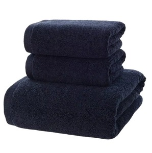 100 Cotton <b>Towels</b> Wholesale Heavy GSM Low Price Super Absorbable Quick Dry Soft and Smooth Hotel <b>Towels</b> Navy <b>Blue</b> Soft Absorbent - Product Image 1