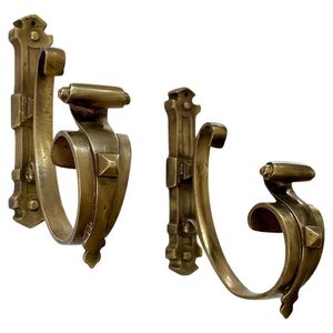 <b>Decorative</b> Brass Wall <b>Hooks</b> Antique Finish Hanging Fixture Stylish <b>Coat</b> Holder For Entryway Bedroom Bathroom Storage Needs - Product Image 6